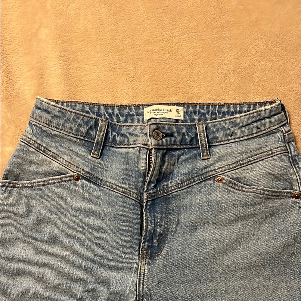 Abercrombie & Fitch High Rise Blue Jeans
